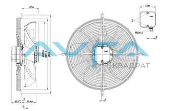 S4D420-BU02-31 Осевой вентилятор ebmpapst