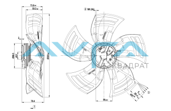 A3G300-AK13-01 Осевой вентилятор ebmpapst