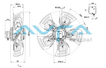 A4D630-AD01-02 Осевой вентилятор ebmpapst