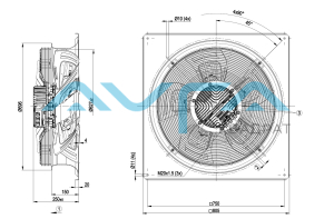 W3G630-GU23-01 Осевой вентилятор ebmpapst