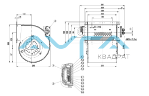 D3G180-HE09-02 Центробежный (радиальный) вентилятор ebmpapst