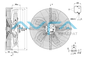 S6D800-CD01-01 Осевой вентилятор ebmpapst