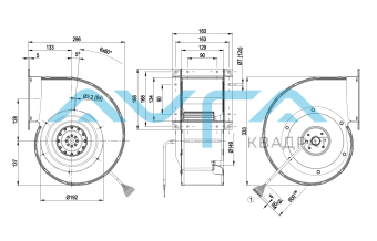 G4D180-BD28-16 Центробежный (радиальный) вентилятор ebmpapst