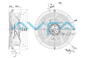 W4E315-CS20-41 Осевой вентилятор ebmpapst