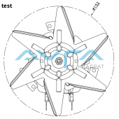 YJ61-20A 35 W B2295YJ006A Вентилятор горячего воздуха KELI 