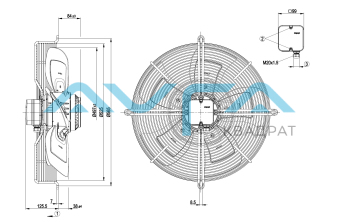 S4D500-AE03-01 Осевой вентилятор ebmpapst