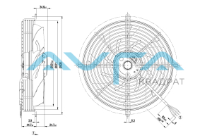 S2D250-AI02-15 Осевой вентилятор ebmpapst