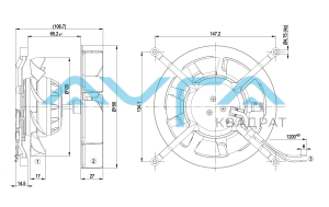 R2S150-AB08-38 Центробежный вентилятор ebmpapst