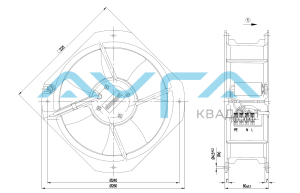 W2E200-HH38-01 Осевой вентилятор 200 мм ebmpapst