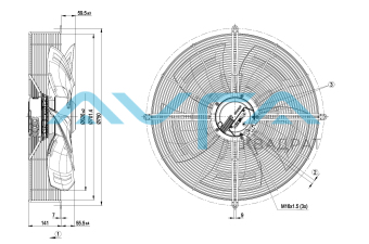 S3G630-AR85-08 Осевой вентилятор ebmpapst
