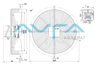 S4E315-AC08-07 Осевой вентилятор ebmpapst