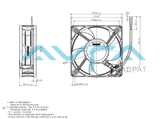 ACi 4410 HHU Вентилятор компактный ebmpapst