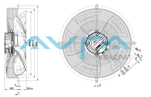 S3G450-LL03-H1 Осевой вентилятор ebmpapst