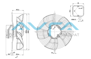 S4E300-BT16-34 Осевой вентилятор ebmpapst