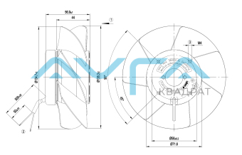 A2S130-AB03-11 Осевой вентилятор 130 мм ebmpapst