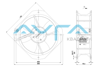 W2E200-HH86-01 Осевой вентилятор 200 мм ebmpapst