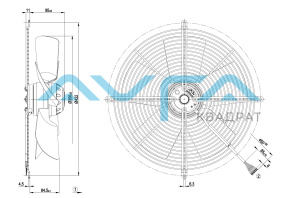 S4D350-BA06-02 Осевой вентилятор ebmpapst