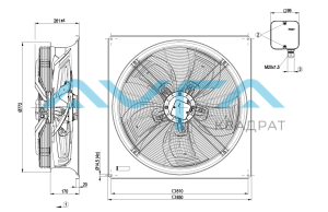 W6D710-GH01-01 Осевой вентилятор ebmpapst