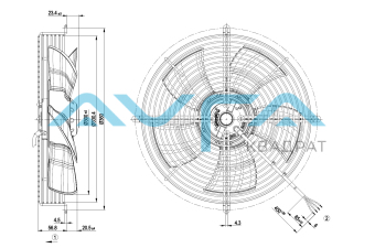 S4E300-AS72-30 Осевой вентилятор ebmpapst