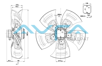 A6E630-AP03-01 Осевой вентилятор ebmpapst