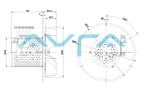 R2E250-BE03-10 Центробежный вентилятор ebmpapst