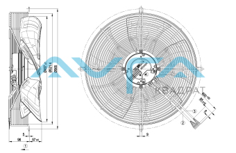 S3G500-AF48-51 Осевой вентилятор ebmpapst