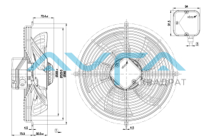 S4E300-BS72-40 Осевой вентилятор ebmpapst