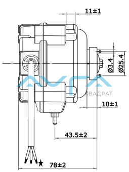 ECM7112 с крыльчаткой Ф230 S 28° Вентилятор Weiguang