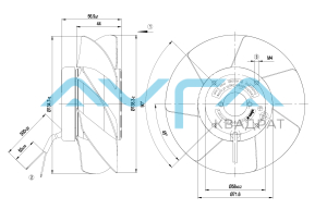 A2S130-AB03-11 Осевой вентилятор 130 мм ebmpapst