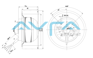 R2E140-AF48-18 Центробежный вентилятор ebmpapst