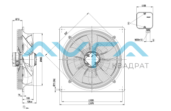 W4D450-DO10-11 Осевой вентилятор ebmpapst