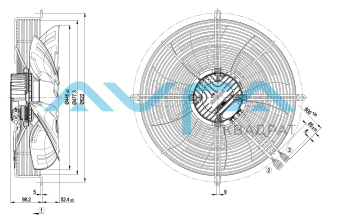 S3G450-LL03-H1 Осевой вентилятор ebmpapst