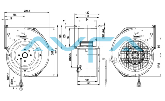 G2D146-BF02-07 Центробежный вентилятор ebmpapst