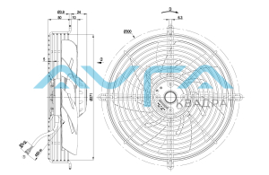 S4E250-AH02-01 Осевой вентилятор ebmpapst