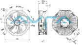 W3G800-NS26-71 Осевой вентилятор ebmpapst