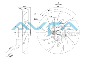 A2E250-AM06-01 Осевой вентилятор ebmpapst