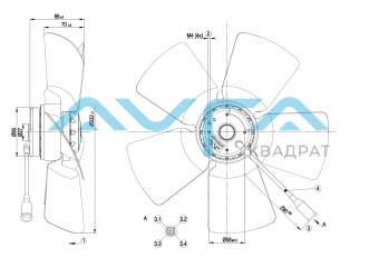 A4E330-AB18-12 Осевой вентилятор ebmpapst
