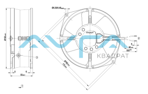 W2S130-AA19-38 Осевой вентилятор 130 мм ebmpapst