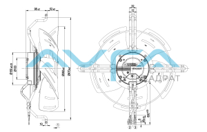 S3G400-LA46-92 Осевой вентилятор ebmpapst