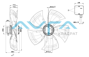 A6D630-AN01-01 Осевой вентилятор ebmpapst