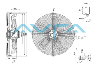 S6D910-CA01-01 Осевой вентилятор ebmpapst