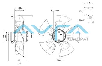 A4D450-AO14-01 Осевой вентилятор ebmpapst