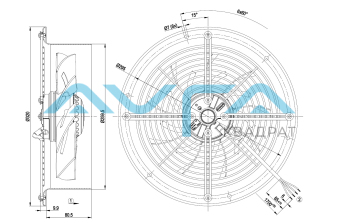 W2E250-CM06-11 Осевой вентилятор ebmpapst