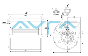 D2E133-DM47-D5 Центробежный (радиальный) вентилятор ebmpapst