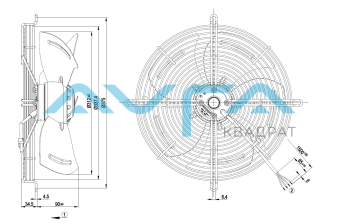 S4D315-BP30-41 Осевой вентилятор ebmpapst