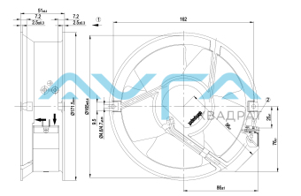 W2E143-AA09-01 Осевой вентилятор ebmpapst