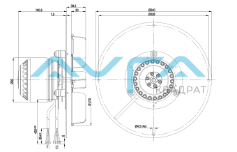 R2E210-AA34-01 Центробежный вентилятор ebmpapst