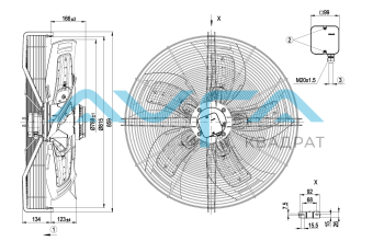 S6D800-CD01-01 Осевой вентилятор ebmpapst