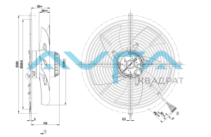 S2D300-BP02-30 Осевой вентилятор ebmpapst