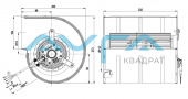 D2E133-DM52-E1 Центробежный вентилятор ebmpapst (255/0,26 кВт) 2000 об/мин